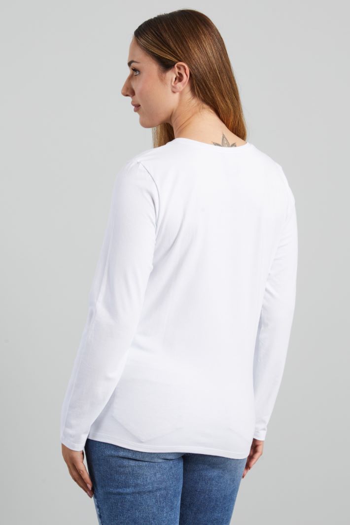 Stretch cotton T-shirt Intrend - 2