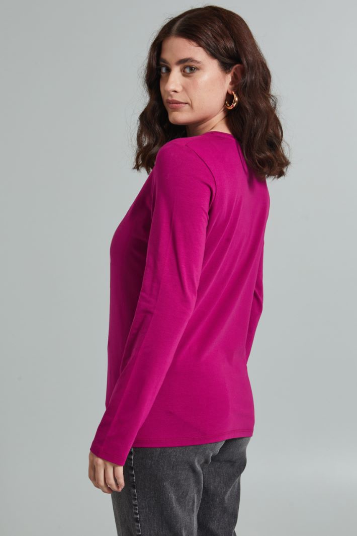 T-shirt in cotone stretch Intrend - 2