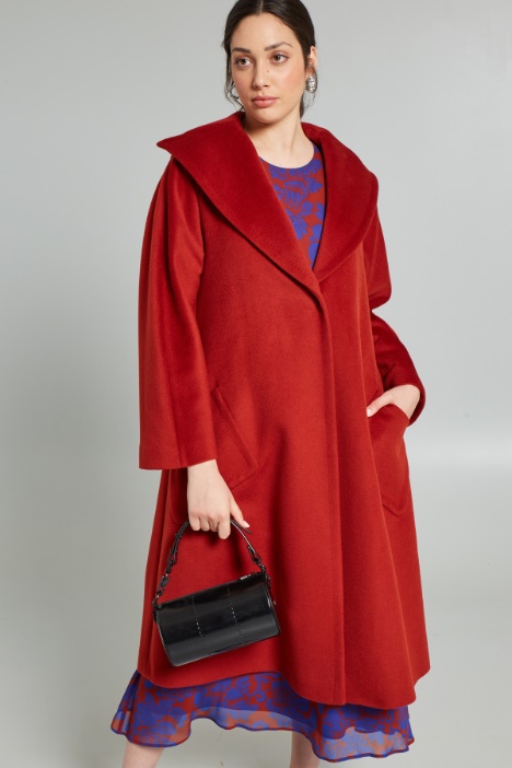 Cappotto in drap di pura lana