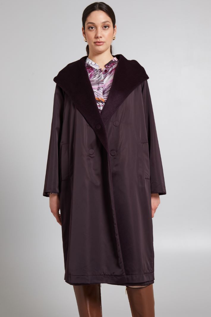 Reversible wool broadcloth coat Intrend - 4