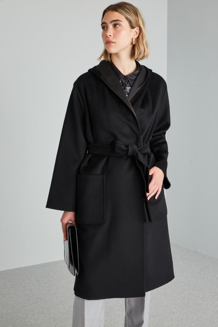 Reversible wool broadcloth coat Intrend - 4