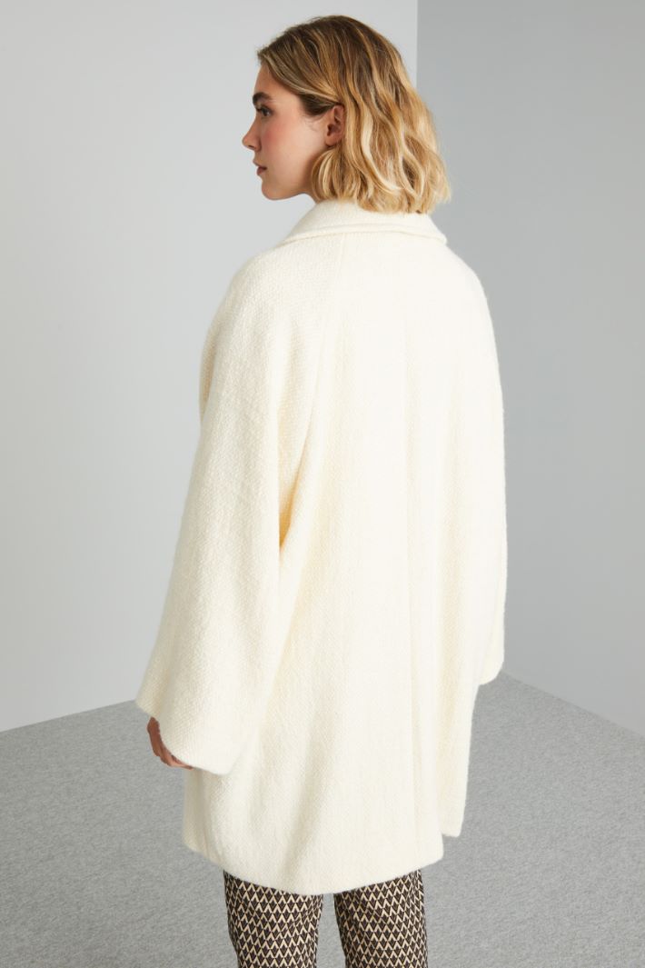 Coat in textured fabric Intrend - 2