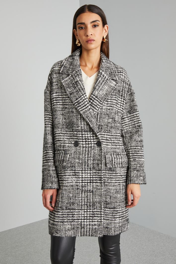 Double-breasted bouclé coat Intrend - 3