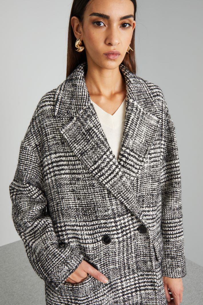 Double-breasted bouclé coat Intrend - 4