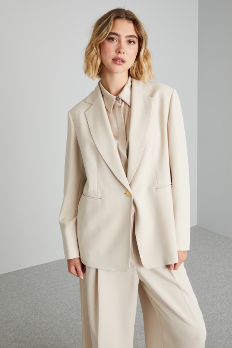 Straight cady blazer jacket Intrend