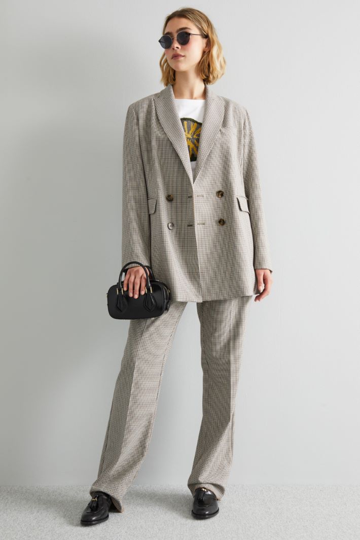 Double-breasted batavia blazer jacket Intrend - 3