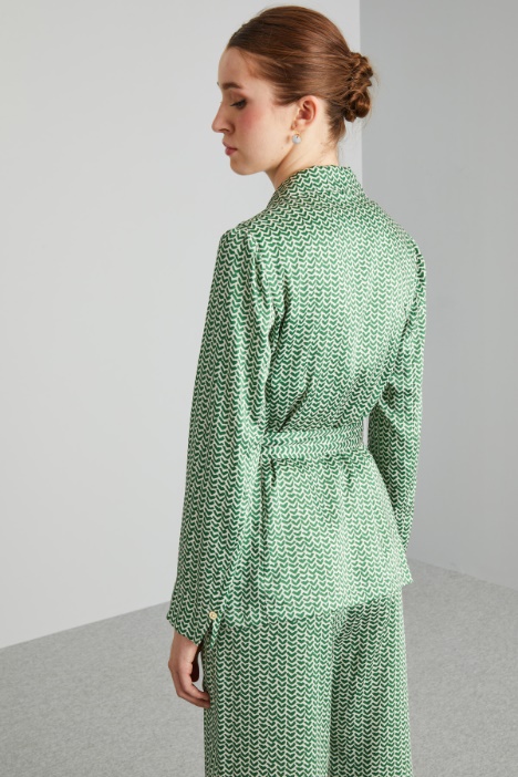 Blazer destrutturato in twill