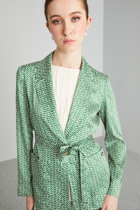 Blazer destrutturato in twill