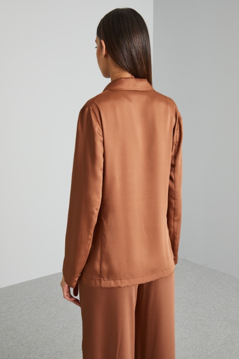 Blazer destrutturato in twill