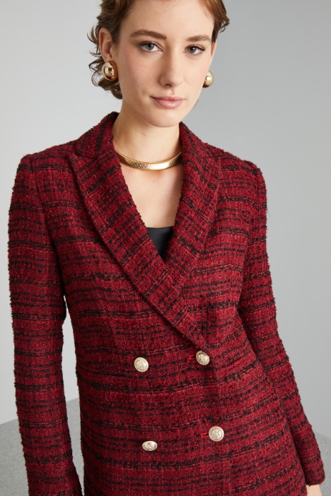 Blazer doppiopetto in stuoia