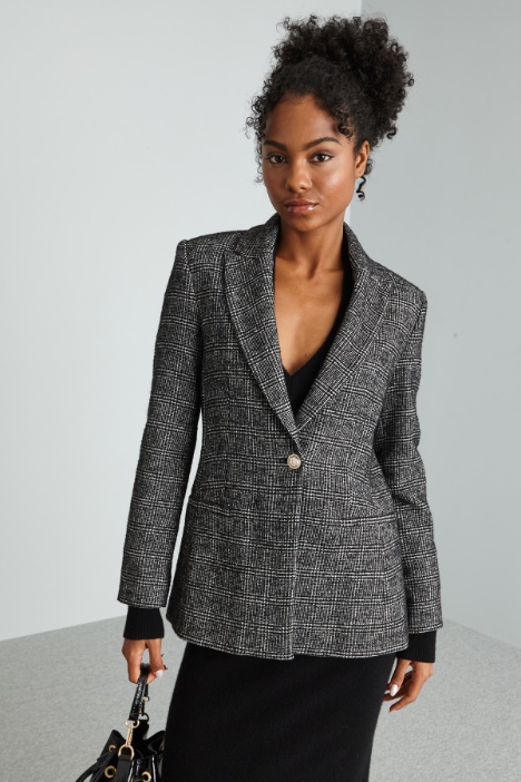 Blazer de botonadura simple Intrend