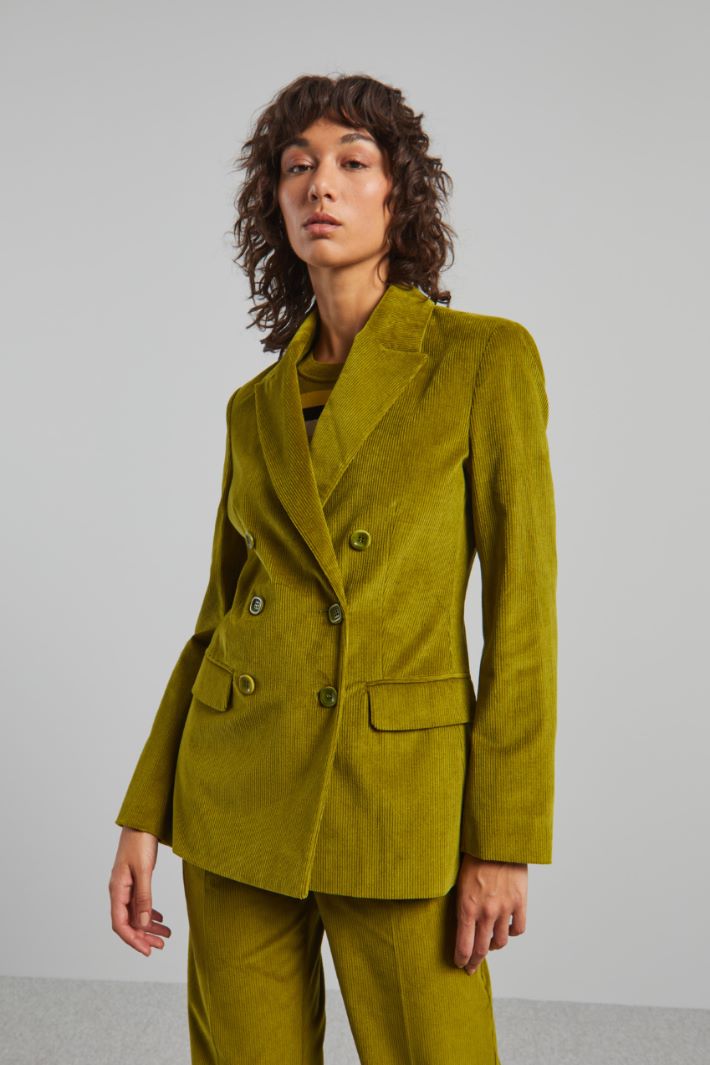 Giacca blazer donna verde oliva Intrend Diffusione Tessile