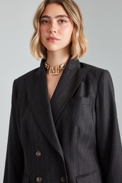 Blazer in flanella gessata