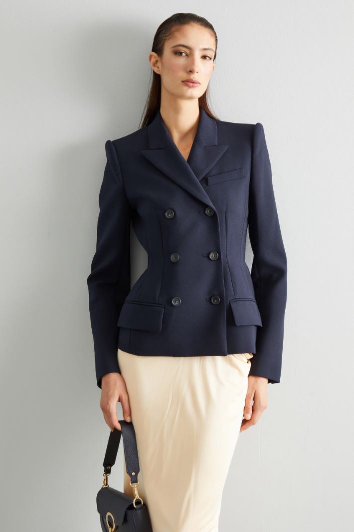 Double-breasted fitted blazer Intrend - 3