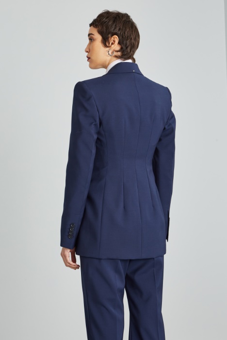 Blazer sfiancato in lana