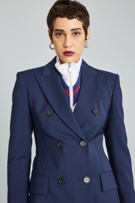 Blazer sfiancato in lana