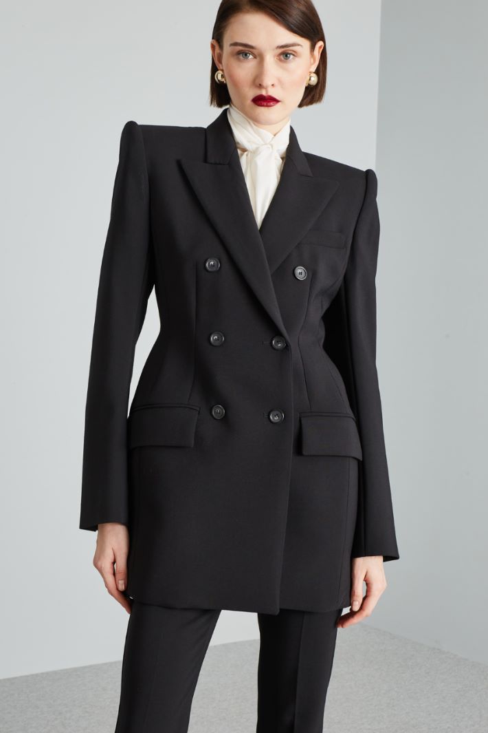 Blazer with rigid shoulders pads Intrend - 3