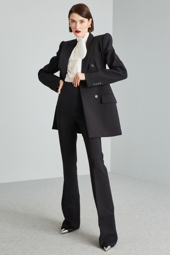 Blazer with rigid shoulders pads Intrend