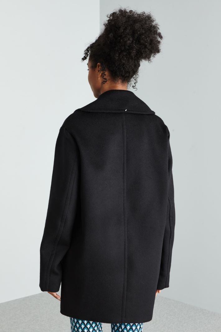 Oversized wool pea coat Intrend - 2