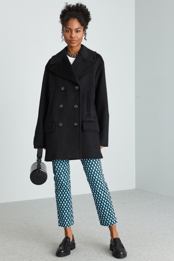 Oversized wool pea coat Intrend