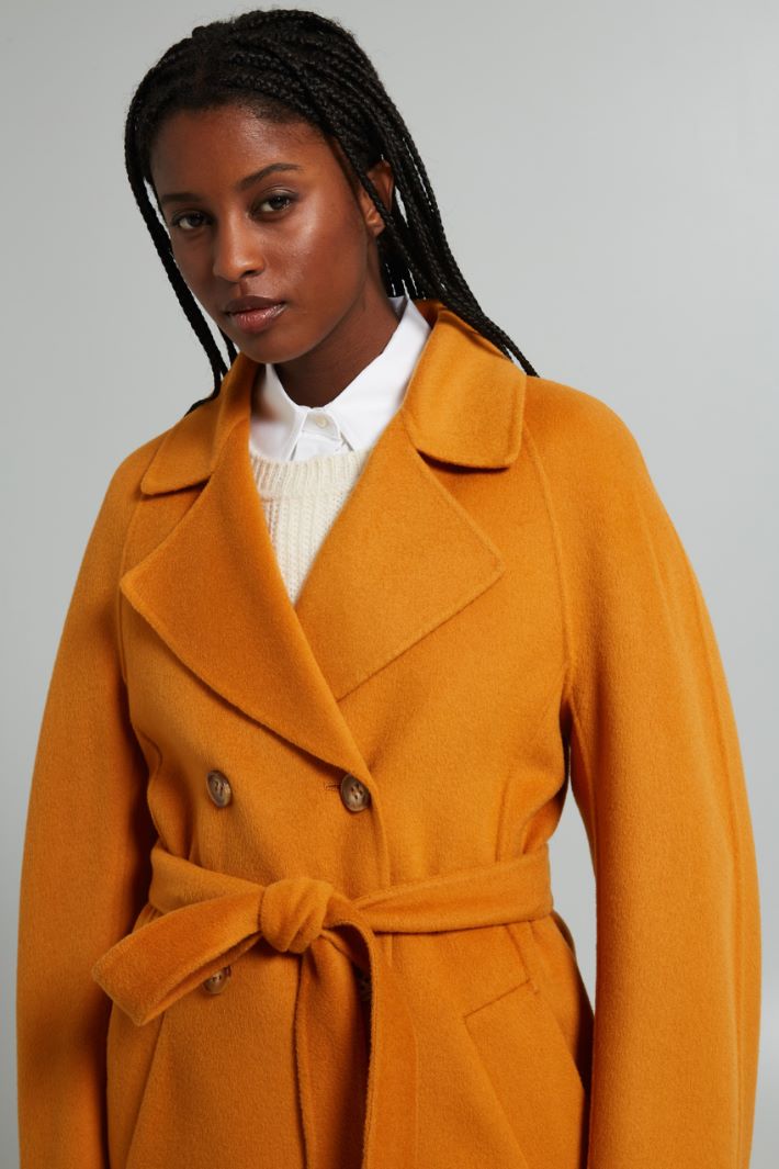 Double-breasted coat with belt Intrend - 4