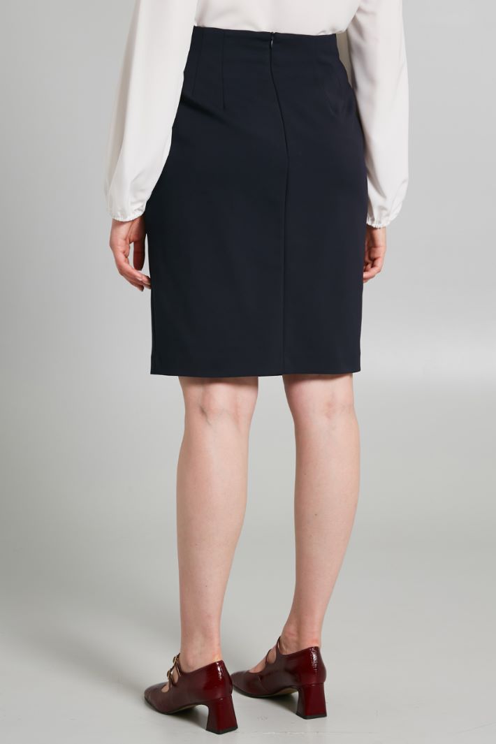 Technical canvas pencil skirt Intrend - 2