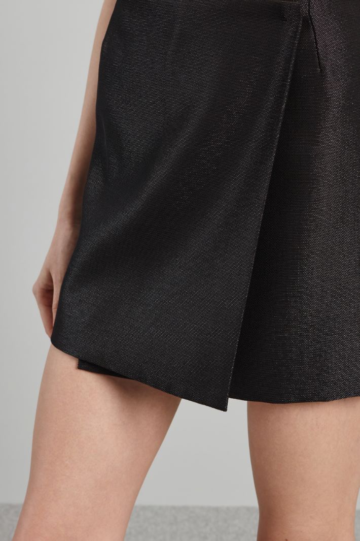 Mini skirt in lurex fabric Intrend - 4