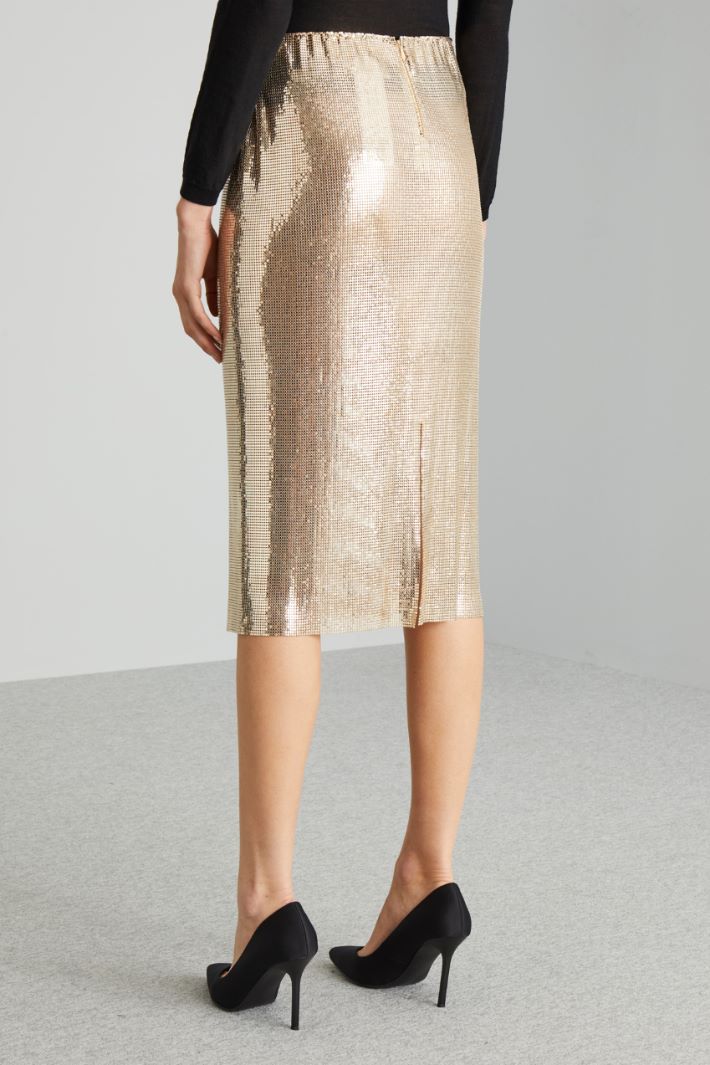 Metallic-knit skirt Intrend - 2