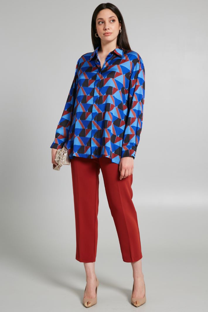 Printed satin shirt Intrend