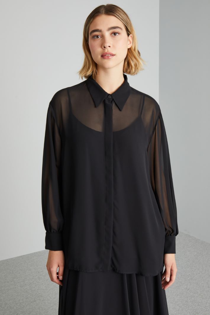 Foulard neck shirt Intrend - 3