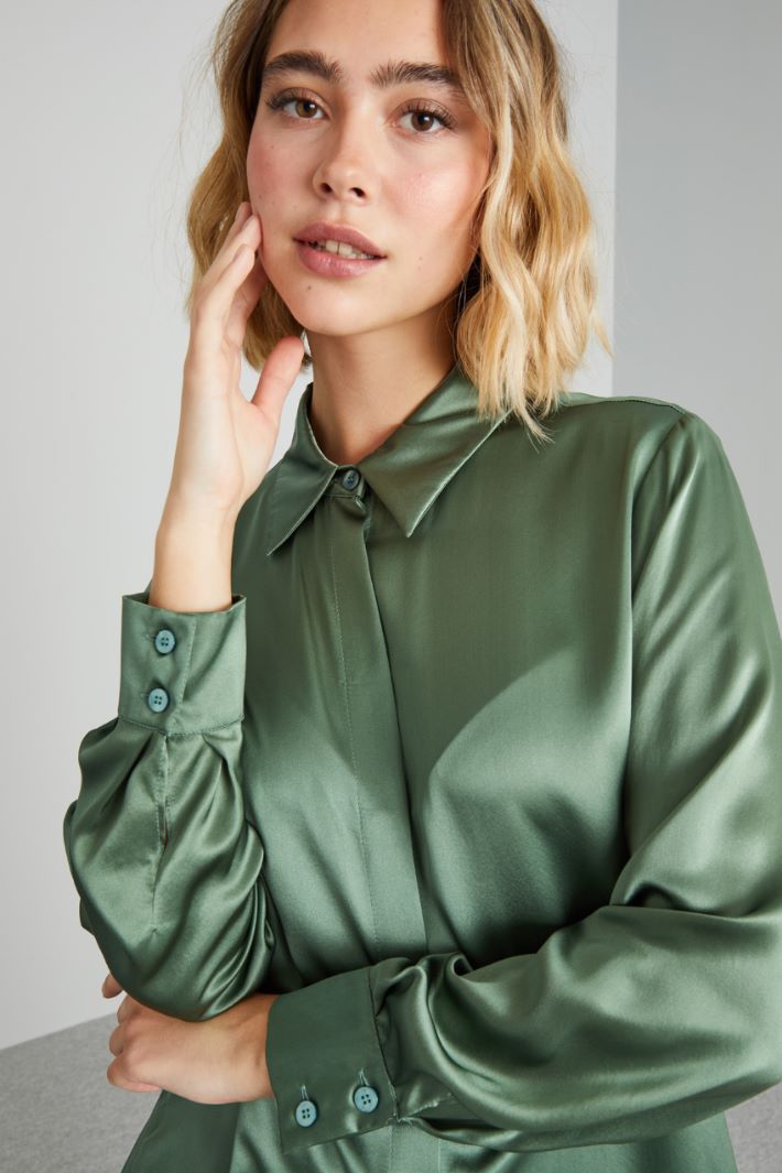 Silk satin shirt Intrend - 4