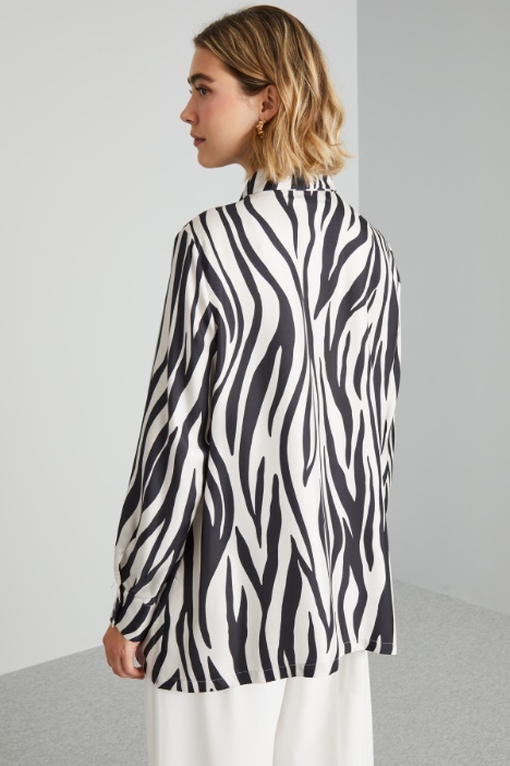 Camicia in seta stampata