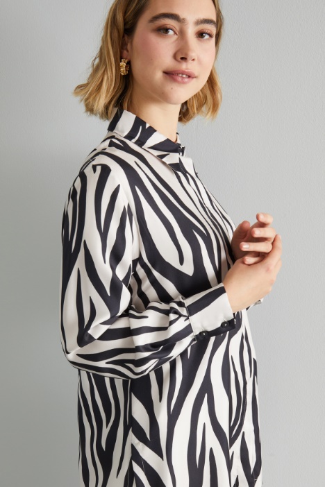 Camicia in seta stampata