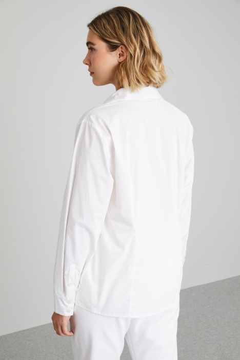 Camicia con collo a rever