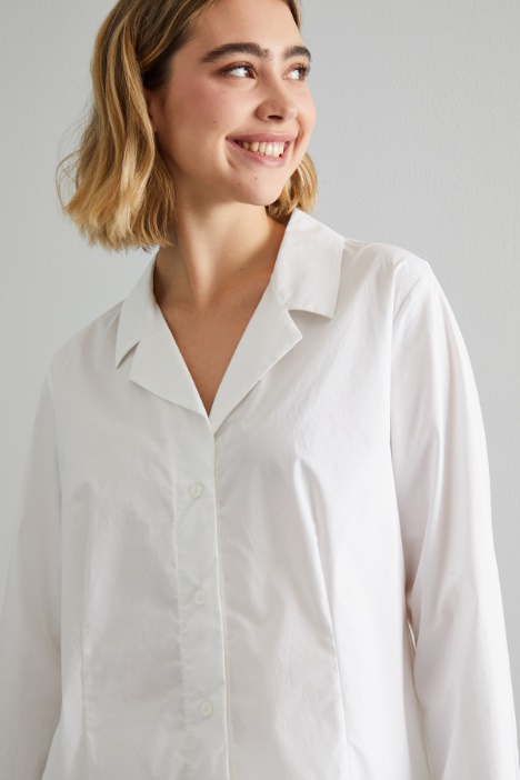 Camicia con collo a rever