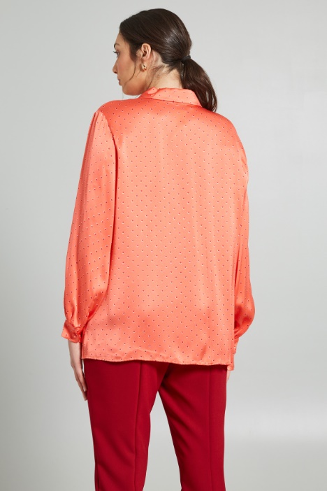 Camicia in raso stampato