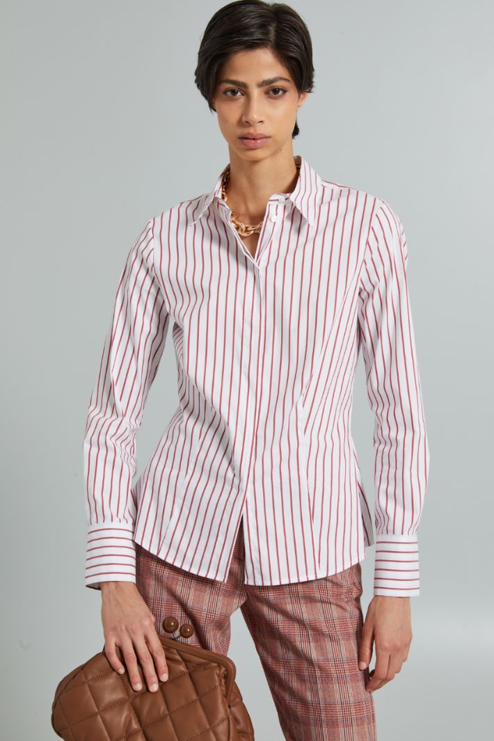 Slim poplin shirt Intrend - 3