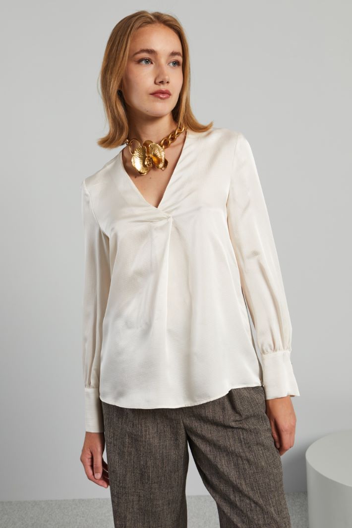 Hammered satin blouse Intrend - 3