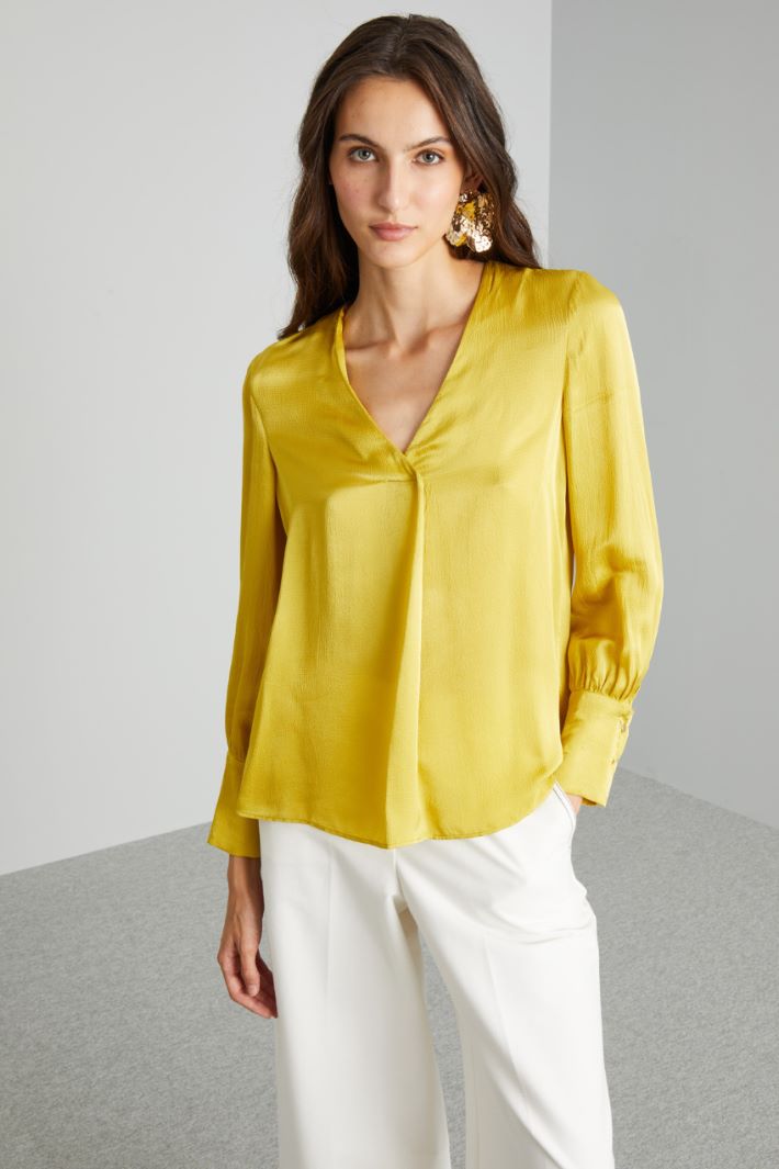 Hammered satin blouse Intrend - 3