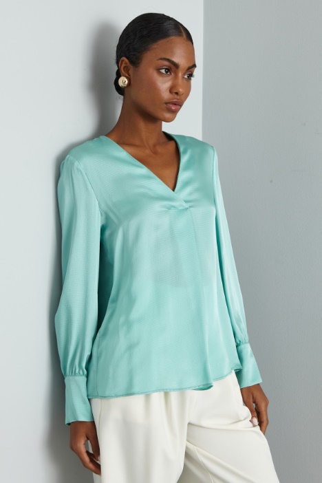 Hammered satin blouse Intrend