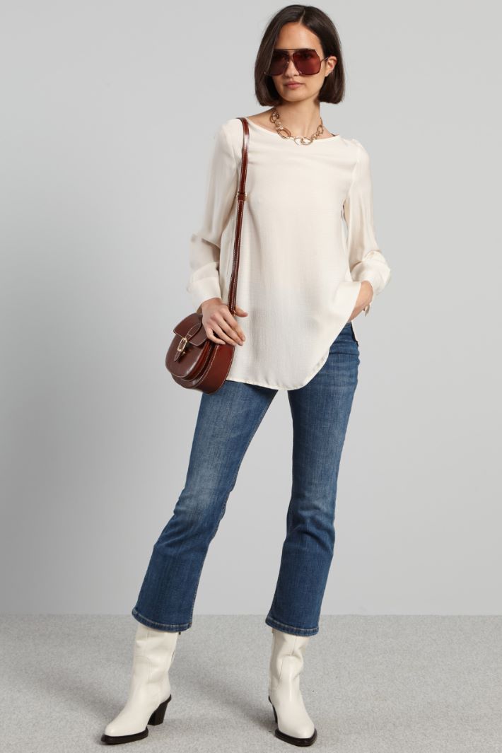 Hammered satin blouse Intrend