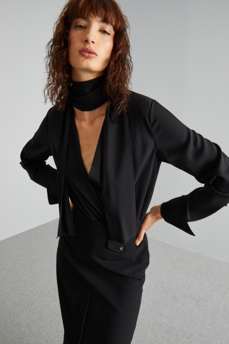 Blusa a body in seta