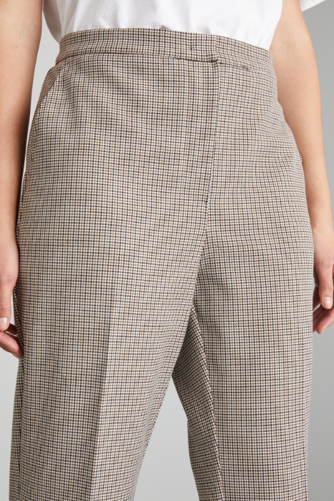 Pantaloni dritti in batavia