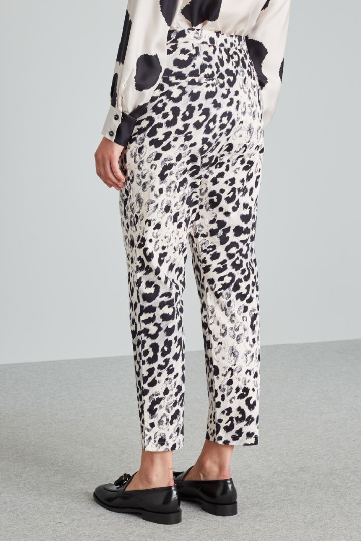 Printed drill trousers Intrend - 2