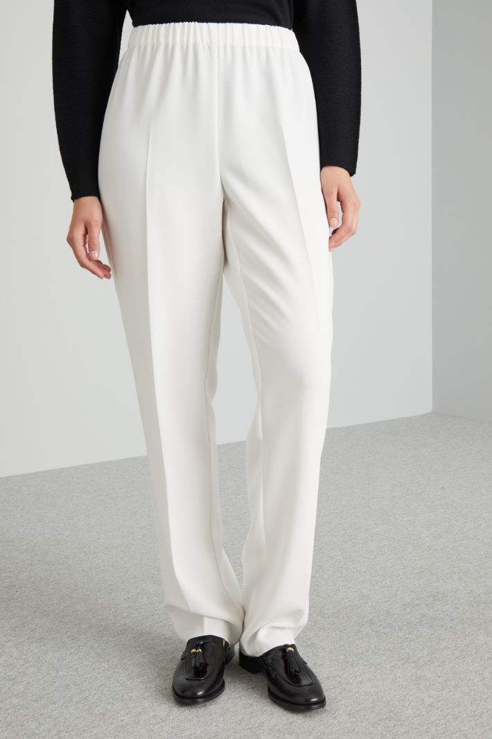 Straight trousers with elastic Intrend - 3