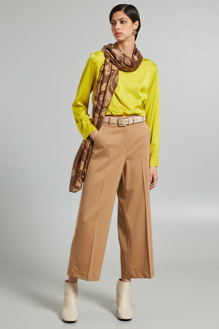 Wide-fit twill trousers Intrend