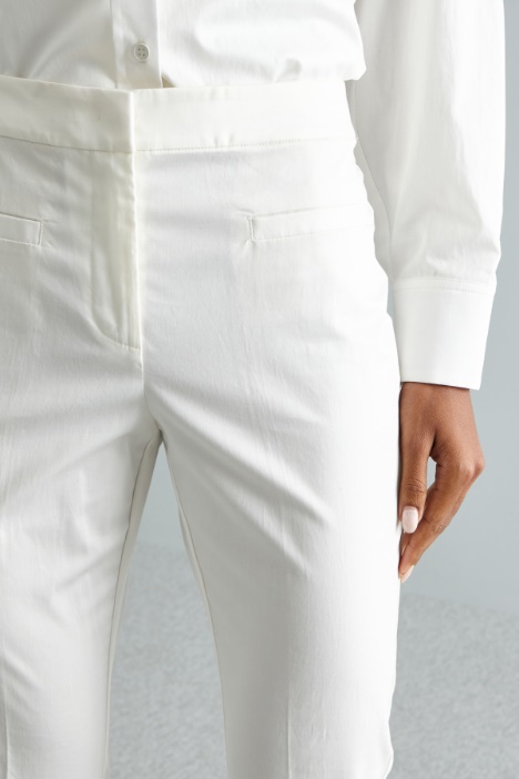 Pantaloni in raso di cotone