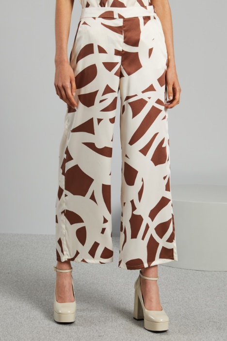 Pantaloni ampi in twill