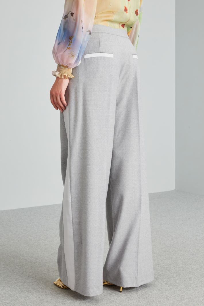 Trousers with side bands Intrend - 2