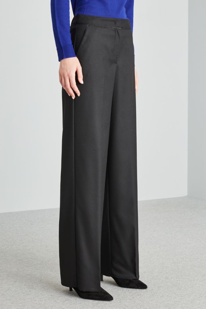 Viscose palazzo trousers Intrend - 3